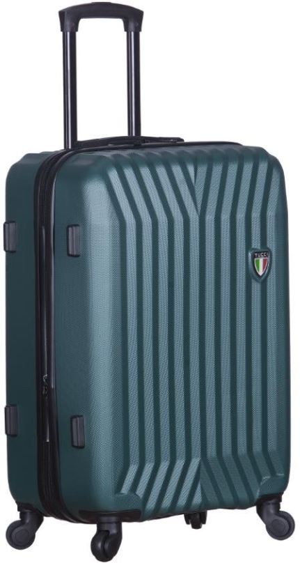 Cestovní kufr TUCCI T-0115/3 M ABS - zelená