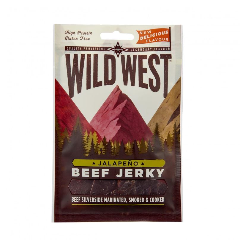 Sušené maso Wild West Beef Jerky Jalapeno 25g