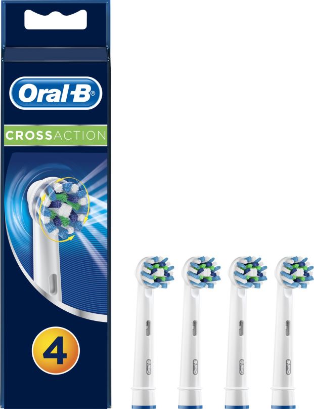 Náhradní hlavice k zubnímu kartáčku Oral-B náhradní hlavice Cross Action 4ks