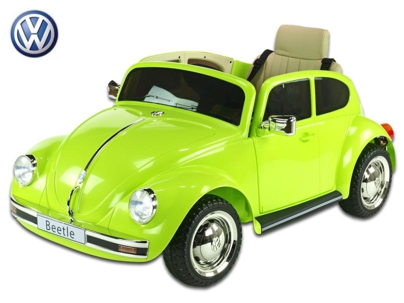 Elektrické auto pro děti Volkswagen Beetle oldtimer zelený