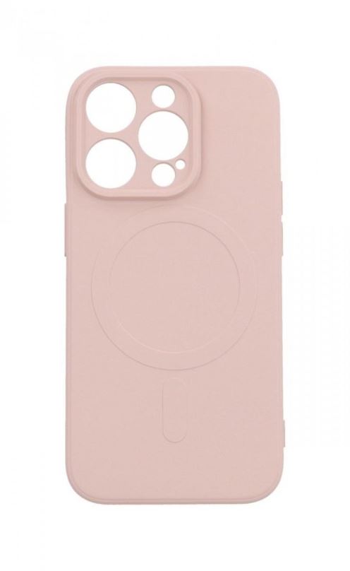 Kryt na mobil TopQ Kryt iPhone 14 Pro s MagSafe světle růžový 85063