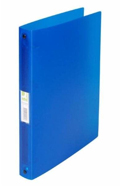 Šanon Q-CONNECT 3.5 cm, čtyřkroužkový, transparentní, modrý
