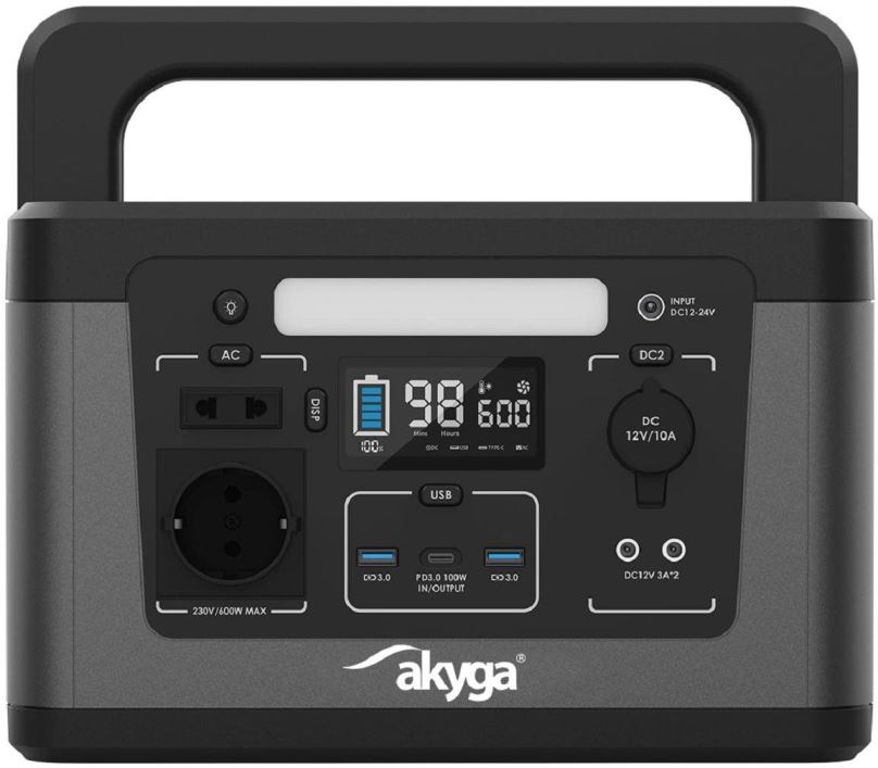 Nabíjecí stanice Akyga Portable Power Station 600W