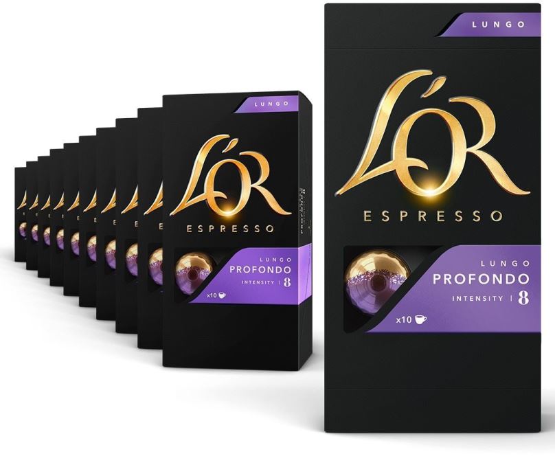 Kávové kapsle L'OR KARTON 10 x Profondo 10ks kapsle