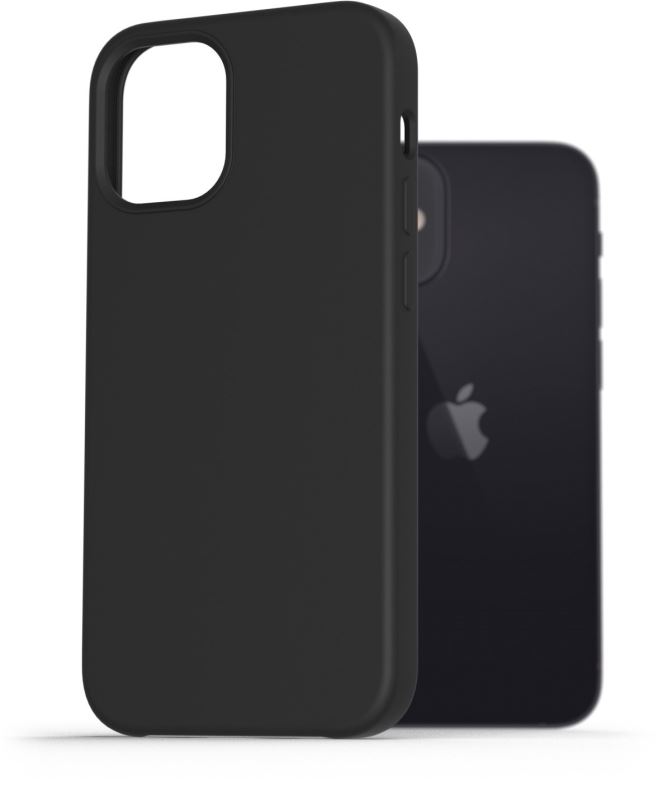 Kryt na mobil AlzaGuard Premium Liquid Silicone Case pro iPhone 12 mini černé