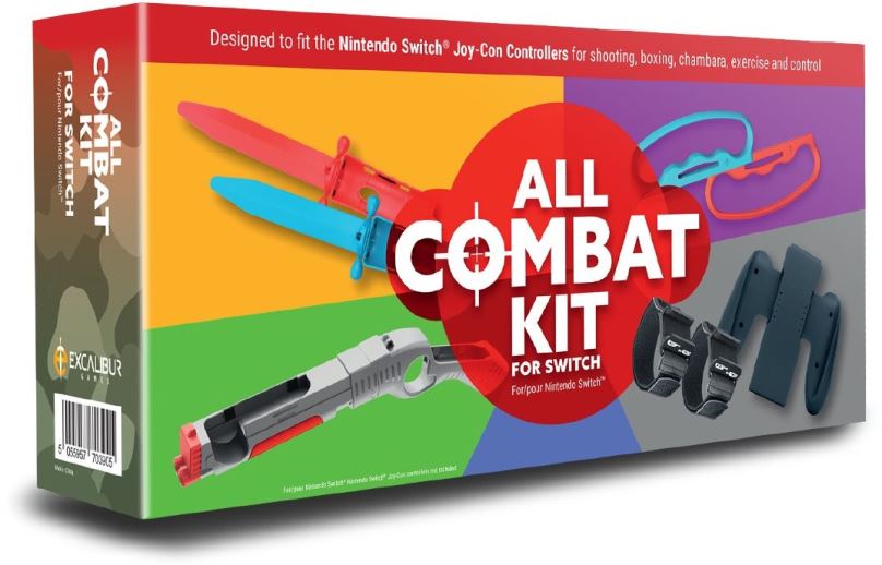Příslušenství k ovladači All Combat Kit - sada příslušenství pro Nintendo Switch