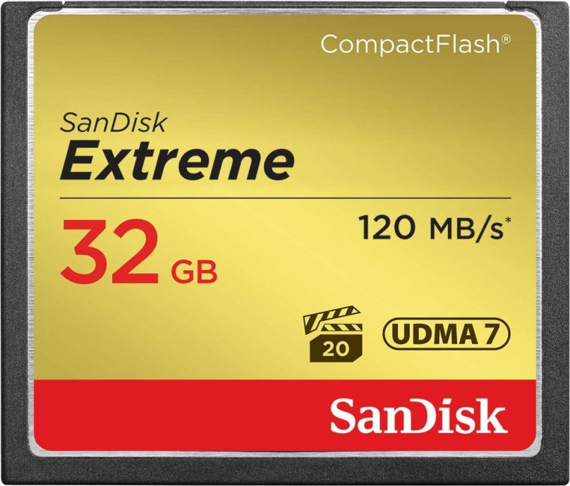 Paměťová karta Sandisk Compact Flash 32GB Extreme