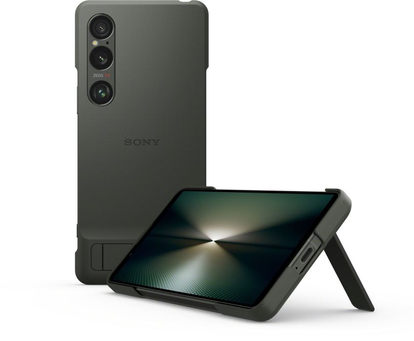 Kryt na mobil Sony kryt se stojánkem pro Xperia 1 VI zelený