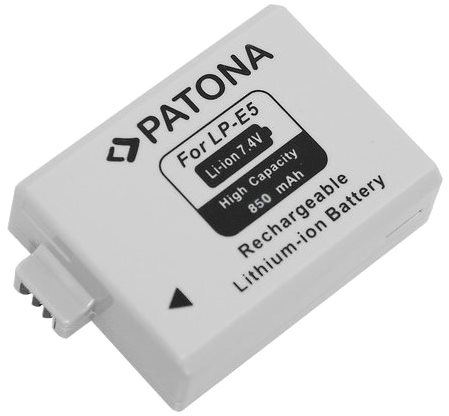 Baterie pro fotoaparát PATONA pro Canon LP-E5 850mAh Li-Ion