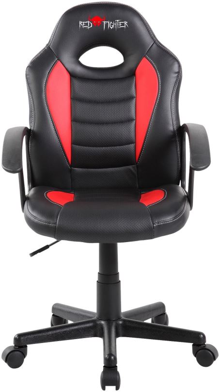Dětská židle RED FIGHTER C5, černo-červená
