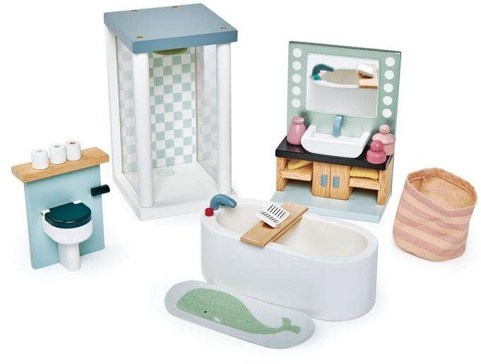 Nábytek pro panenky Tender Leaf Dolls House Bathroom Furniture