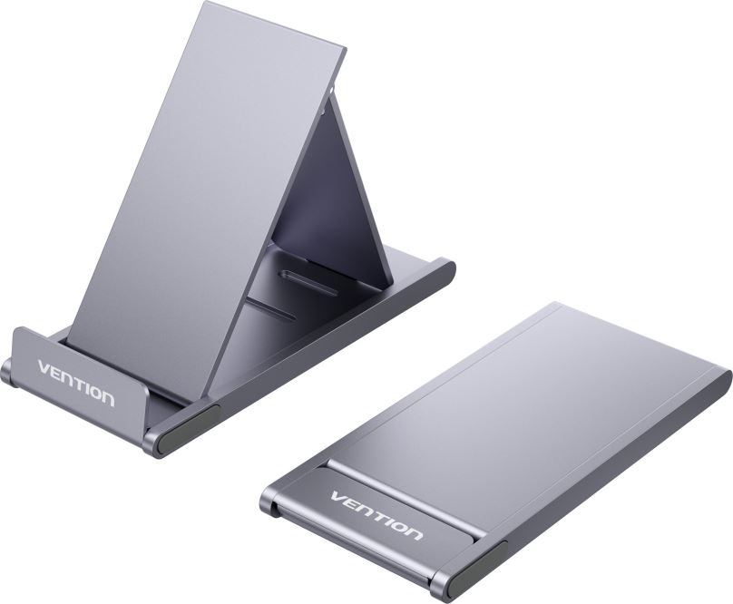 Držák na mobilní telefon Vention Portable 3-Angle Cell Phone Stand Holder for Desk Gray Aluminium Alloy Type
