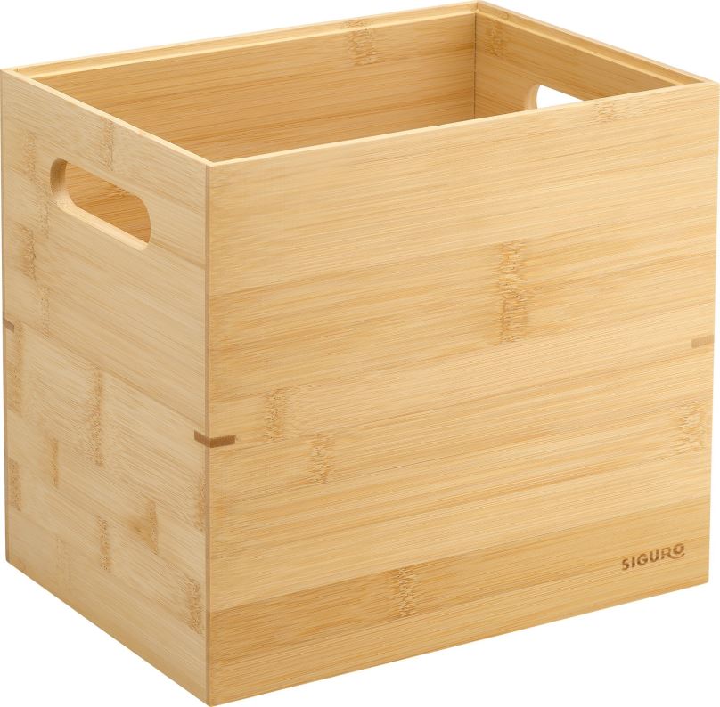 Úložný box Siguro Box Bamboo Line 11 l, 24 x 18,5 x 26 cm
