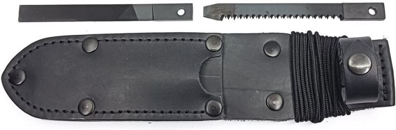 Pouzdro na nůž Mikov Uton 362-OG-4 Black Leather včetně příslušenství