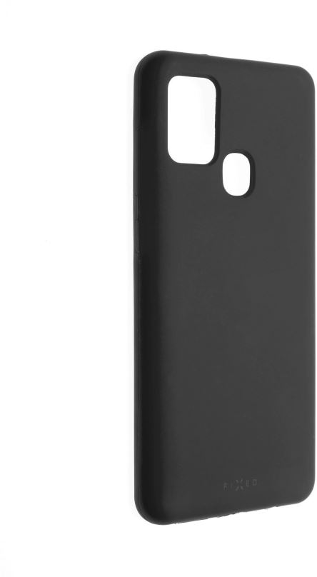 Kryt na mobil FIXED Flow Liquid Silicon case pro Samsung Galaxy A21s černý