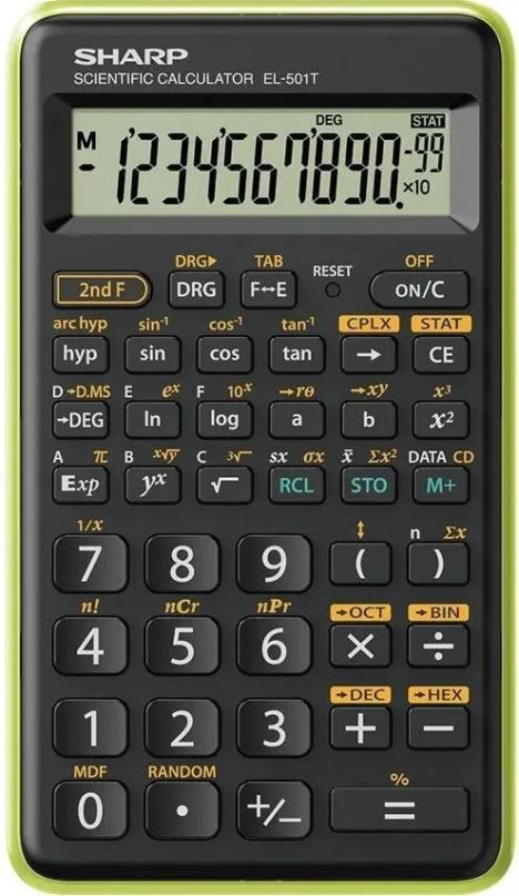 Kalkulačka SHARP SH-EL501TBGR černo/zelená