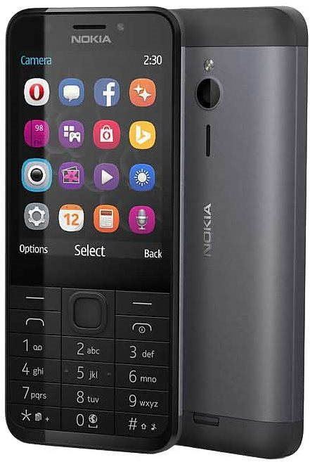Mobilní telefon Nokia 230 černá Dual SIM