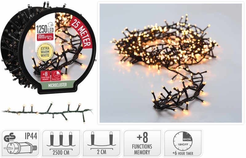 HOMESTYLING HOMESTYLING Vánoční světelný řetěz teplá bílá 1250 LED / 25 m KO-AX8521140
