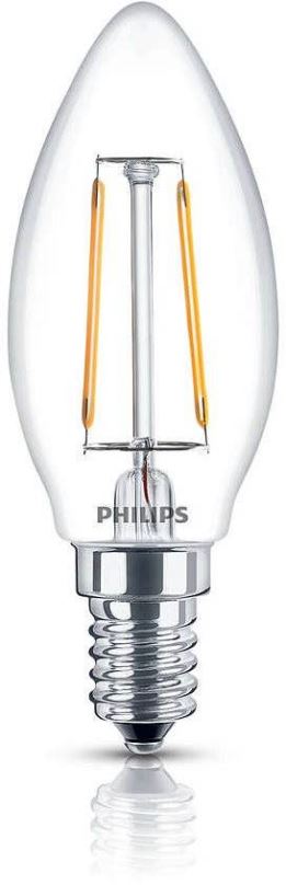 LED žárovka Philips LED Classic 2,3-25W, E14, 2700K, Čirá