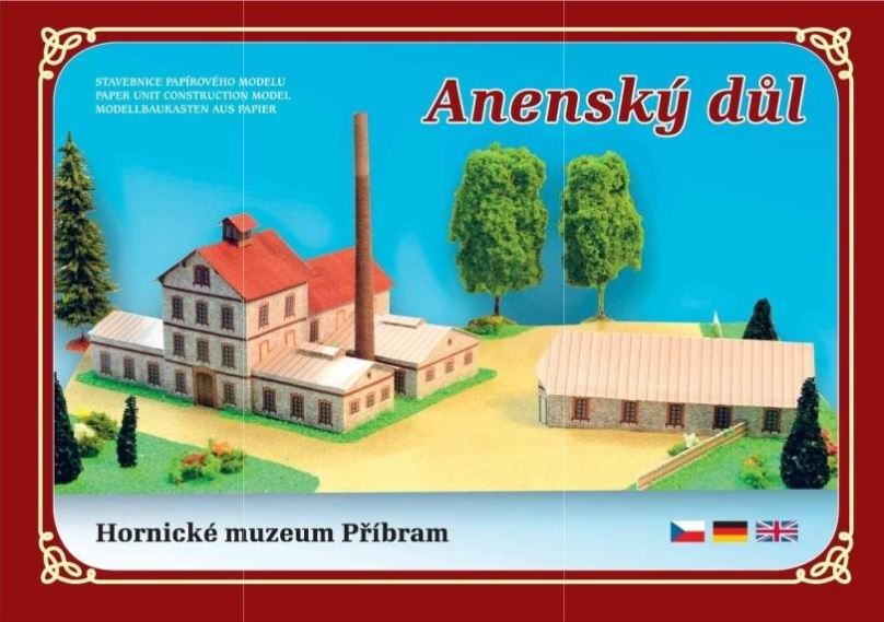 Vystřihovánky Anenský důl Hornické muzeum Příbram: Stavebnice papírového modelu