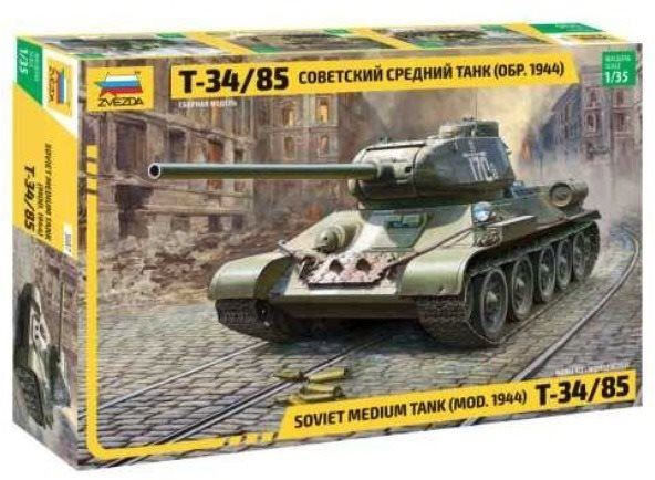 Model tanku Model Kit tank 3687 - Soviet Medium Tank T-34/85