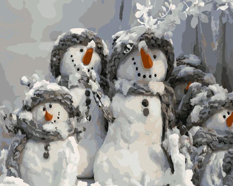 Malování podle čísel Gaira Sněhuláci M99396