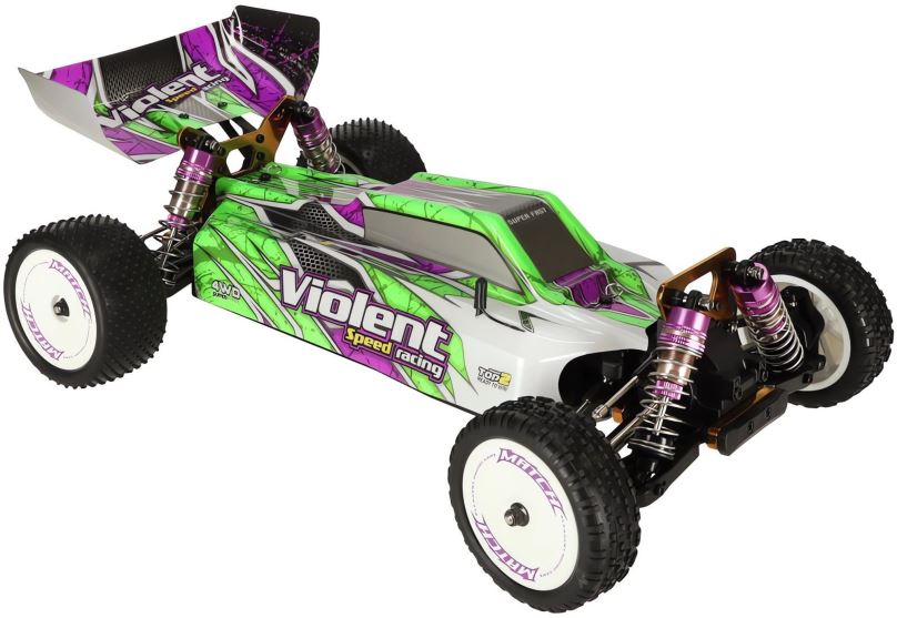 RC auto WLtoys RC Speed Racing 1:10, 4WD, 2.4 Ghz, zelené