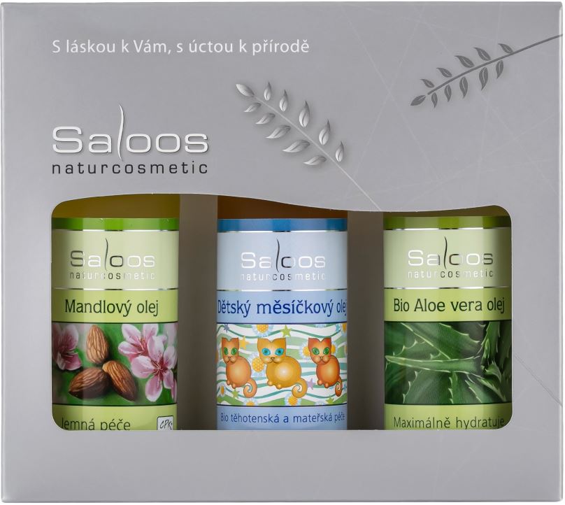 Dárková kosmetická sada Saloos Mandlový & Dět. Měsíčkový & Aloe vera (150 ml)
