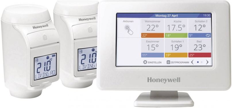 Termostat Honeywell Evohome Starter Set 2 CZ THR99C3102, Evohome Touch WiFi + 2x termohlavice HR92