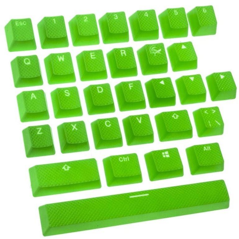 Náhradní klávesy Ducky Rubber Keycap Set, 31 kláves, Double-Shot Backlight - zelená