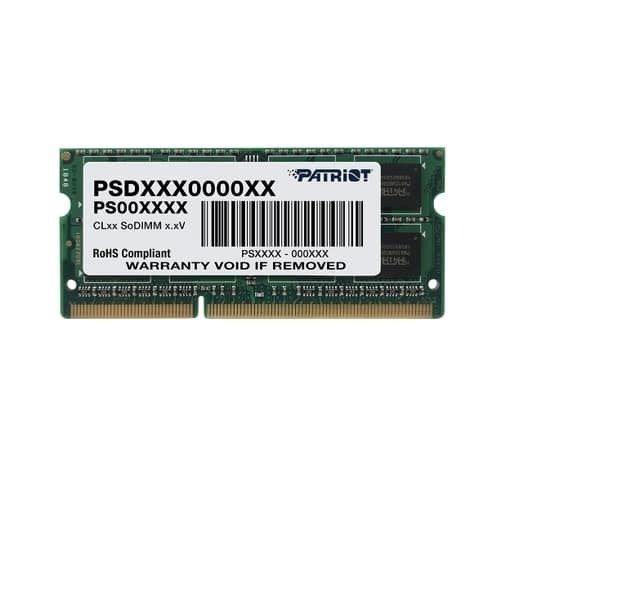 Operační paměť Patriot SO-DIMM 8GB DDR3 1600MHz CL11 Signature Line