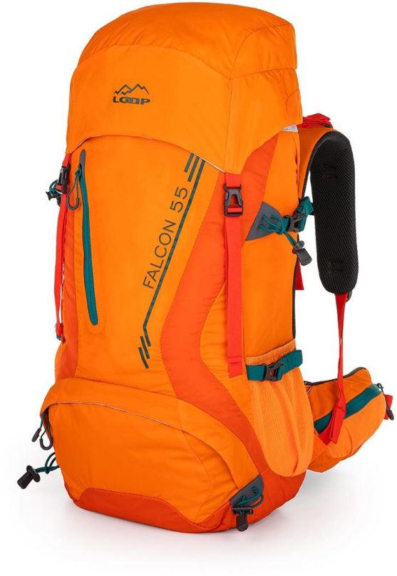 Turistický batoh Loap Falcon 55 oranžová/zelená