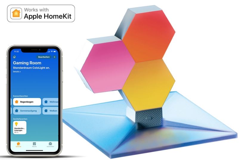 Cololight PLUS – smart Wi-Fi osvětlení, základna se 3 bloky, HomeKit verze