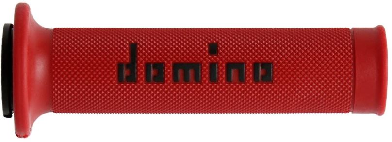 Gripy na motorku Domino gripy A010 road délka 120 + 125 mm, červeno-černé