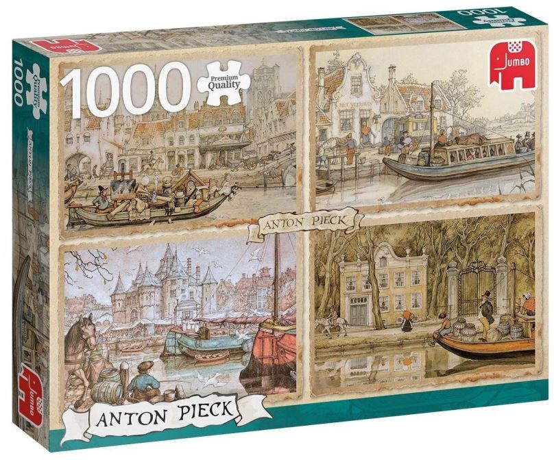 Puzzle Jumbo Puzzle Plavba vodními kanály 1000 dílků