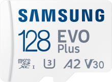 Paměťová karta Samsung MicroSDXC 128GB EVO Plus + SD adaptér