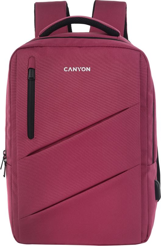 Batoh na notebook Canyon Batoh BPE-5 pro 15.6" notebook, růžový