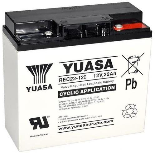 Trakční baterie Yuasa REC22-12I, 22Ah, 12V