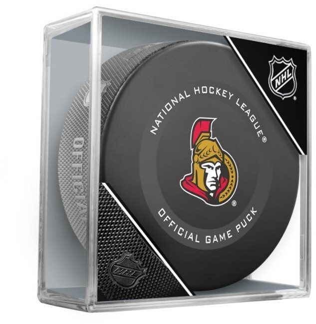 Puk InGlasCo NHL Official Game Puck, 1 ks, Ottawa Senators