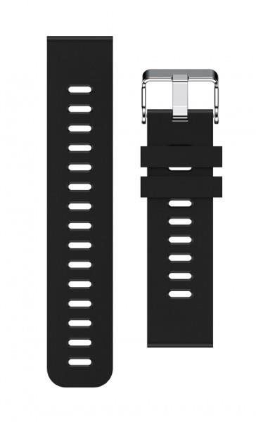 Řemínek Aligator Watch 20mm silikonový řemínek černý
