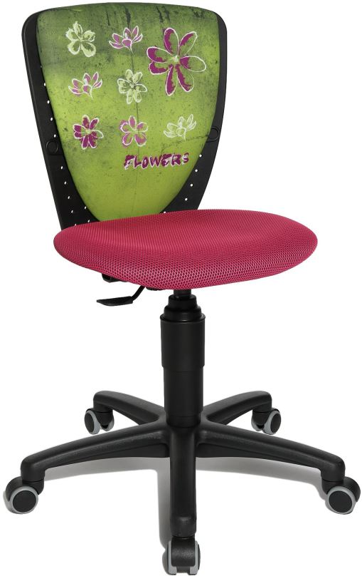 Dětská židle k psacímu stolu TOPSTAR S´COOL NIKI motiv květiny