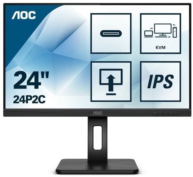 LCD monitor 24" AOC 24P2C USB-C
