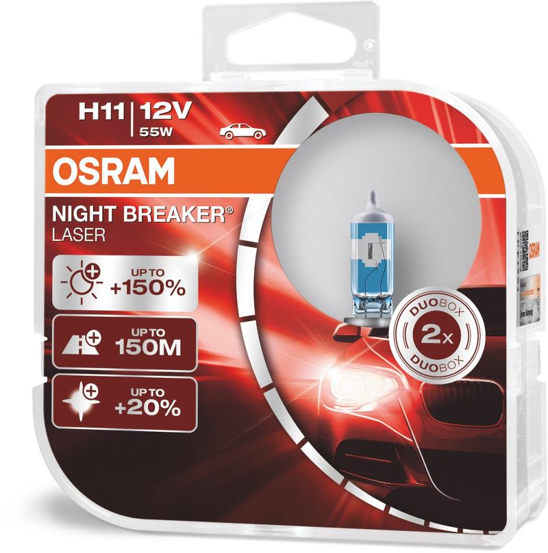 Autožárovka OSRAM H11 Night Breaker Laser Next Generation +150%, 2ks