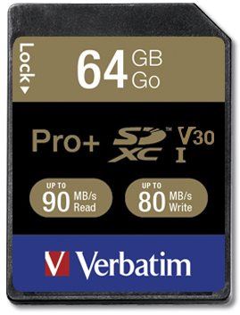 Paměťová karta Verbatim SDXC 64GB Pro+