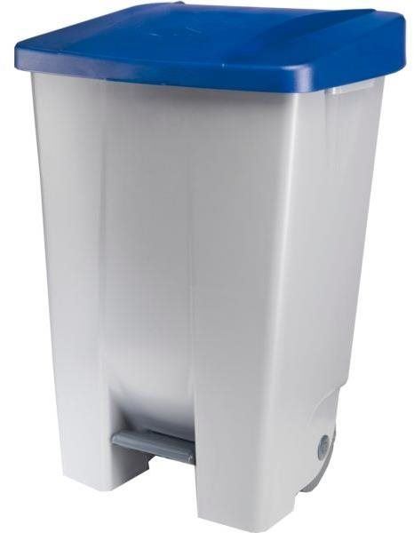 Odpadkový koš Gastro Odpadkový koš nášlapný 80 l, šedá/modrá