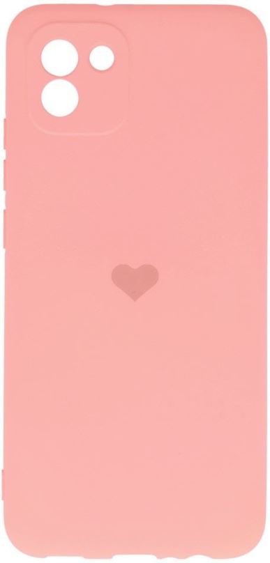 Kryt na mobil Vennus Valentýnské pouzdro Heart pro Samsung Galaxy A03 - růžové