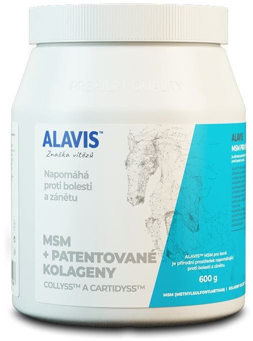 Kloubní výživa ALAVIS MSM pro koně, 600 g