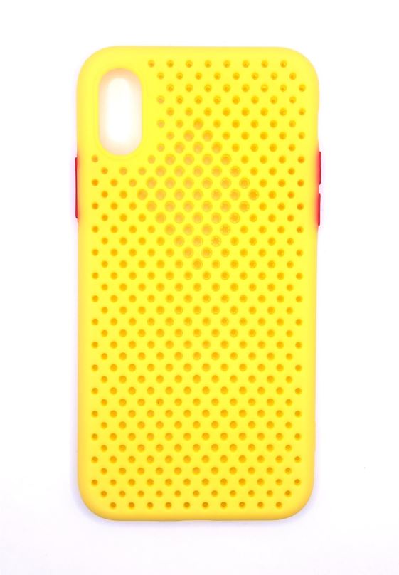 Kryt na mobil Tel Protect Breath kryt pro iPhone X/XS žlutý