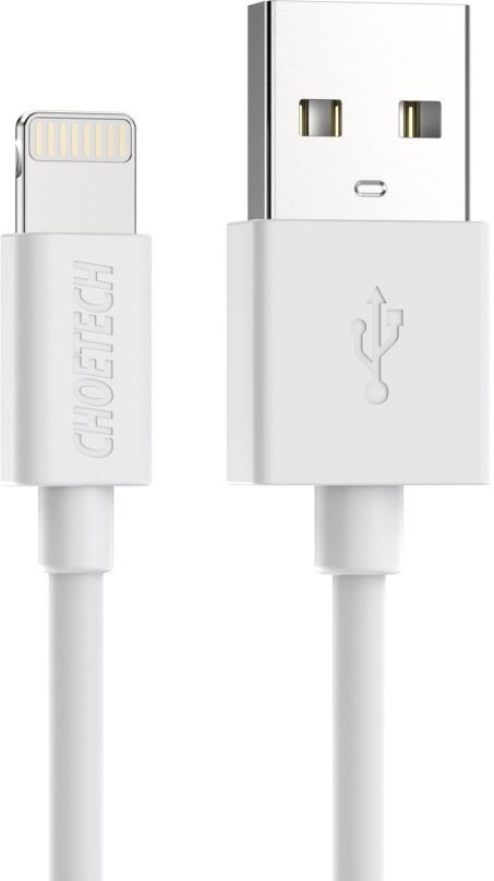 Datový kabel ChoeTech MFI Certified USB-A to Lightning 1.8m cable white