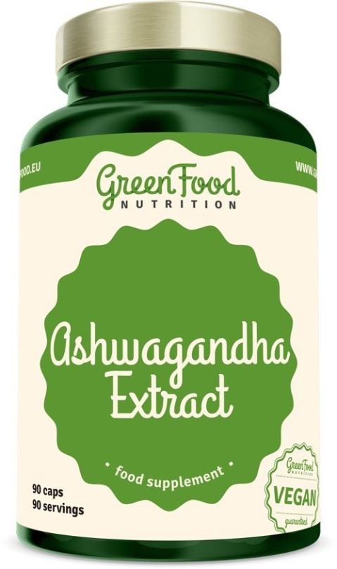 Ashwagandha GreenFood Nutrition Ashwagandha Extract 90 kapslí